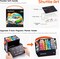 Art 51 Colors Dual Tip Alcohol Based Art Markers, 50 Colors plus 1 Blender Permanent Marker Pens Highlighters with Case Perfect for Illustration Adult Coloring Sketching and Card Making